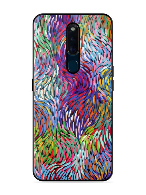 Vibrant Waves Glossy Soft Edge Case for Oppo F11 Pro Chachhi