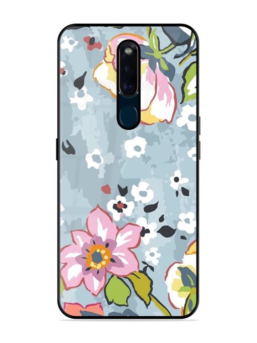 Floral Fantasy Glossy Soft Edge Case for Oppo F11 Pro Chachhi