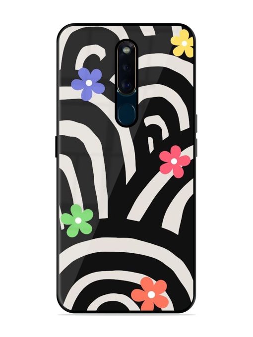 Rainbow Arcs Glossy Soft Edge Case for Oppo F11 Pro Chachhi