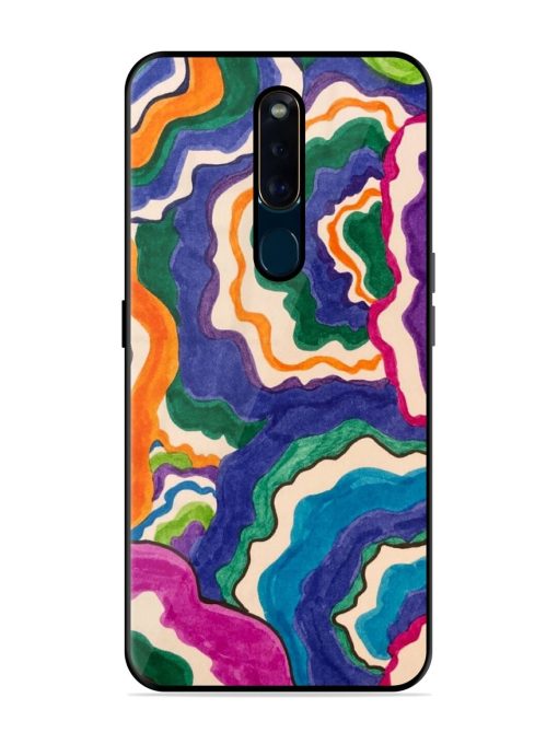 Wavy Wonder Glossy Soft Edge Case for Oppo F11 Pro Chachhi