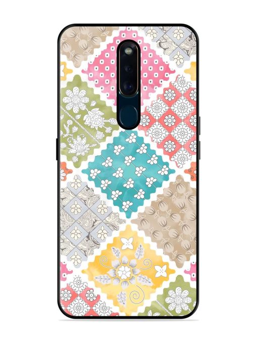 Patchwork Dreamscape Glossy Soft Edge Case for Oppo F11 Pro Chachhi