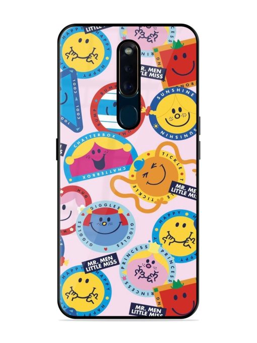 Whimsical Mr. Men & Little Miss Glossy Soft Edge Case for Oppo F11 Pro Chachhi