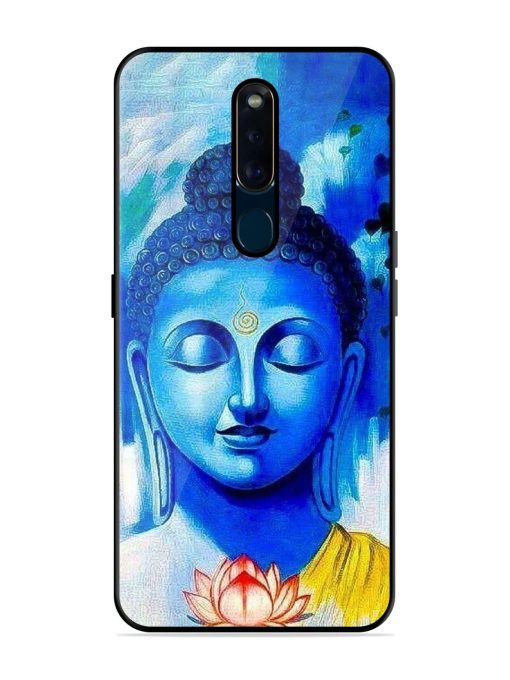 Serene Buddha With Lotus Glossy Soft Edge Case for Oppo F11 Pro Chachhi