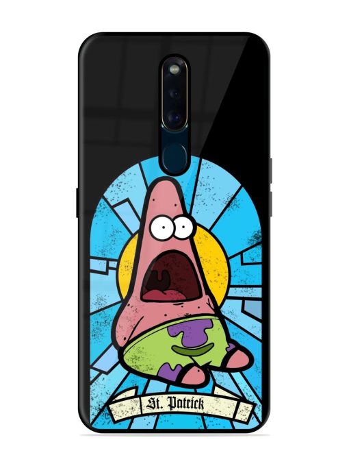 St. Patrick'S Day Stained Glass Patrick Star Glossy Soft Edge Case for Oppo F11 Pro Chachhi