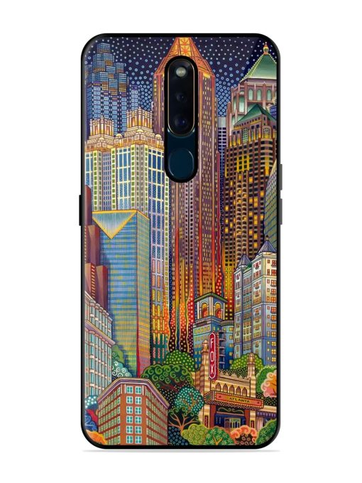 Neon Nightscape Glossy Soft Edge Case for Oppo F11 Pro Chachhi