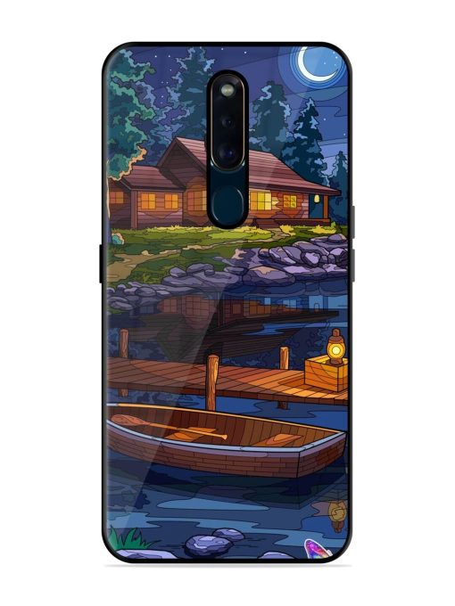 Moonlit Serenity Glossy Soft Edge Case for Oppo F11 Pro Chachhi