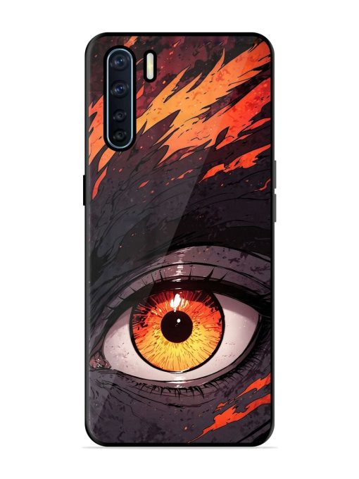 Inferno Gaze Glossy Soft Edge Case for Oppo F15