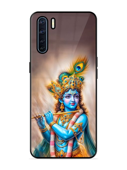 Divine Krishna Glossy Soft Edge Case for Oppo F15