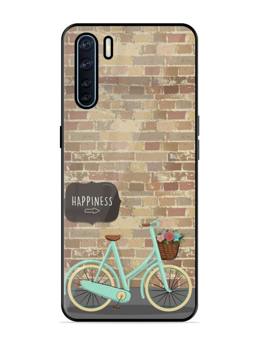 Pedaling Towards Happiness Glossy Soft Edge Case for Oppo F15