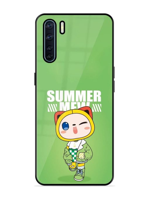 Purrfect Summer Glossy Soft Edge Case for Oppo F15