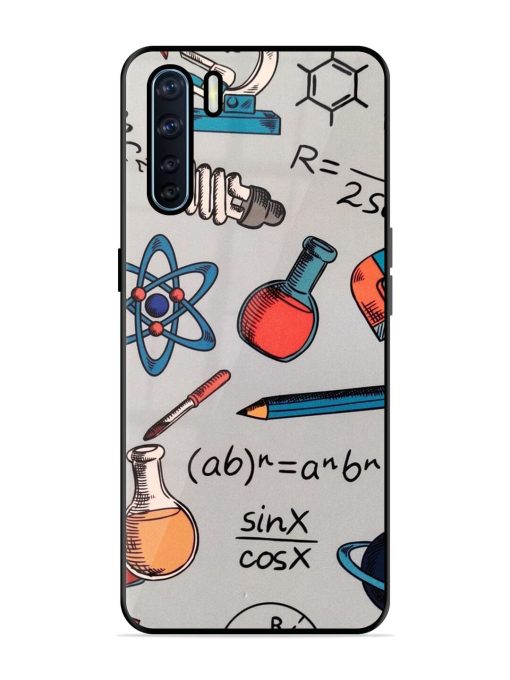 Science Doodle Glossy Soft Edge Case for Oppo F15