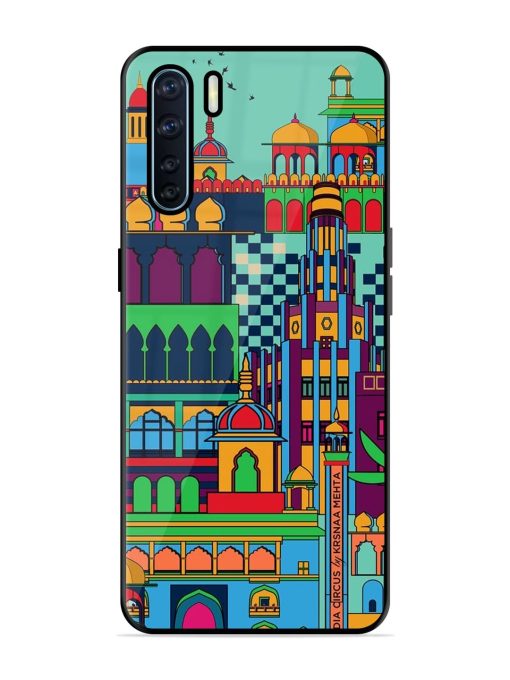 Indian Tapestry Glossy Soft Edge Case for Oppo F15