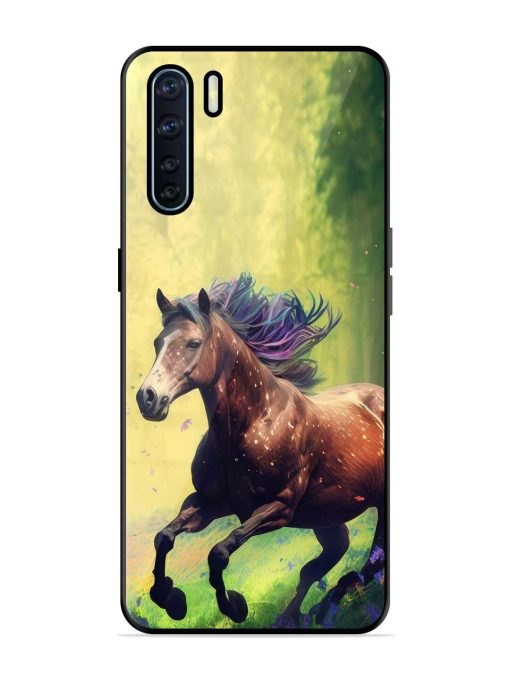 Enchanted Gallop Glossy Soft Edge Case for Oppo F15