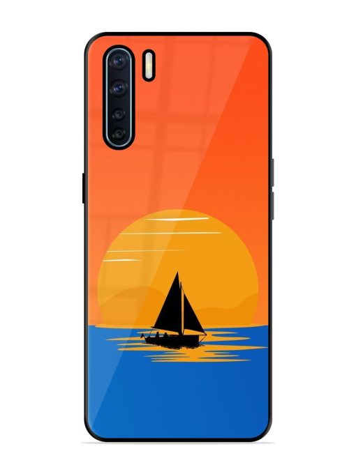 Sunset Sail Glossy Soft Edge Case for Oppo F15