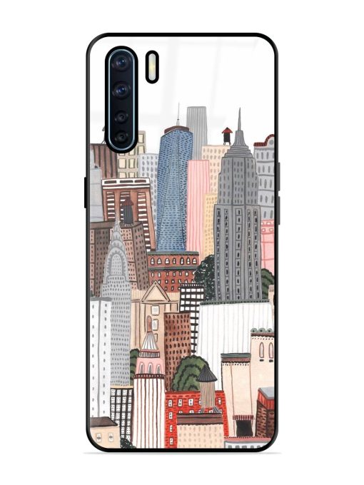 Cityscape Dreams Glossy Soft Edge Case for Oppo F15