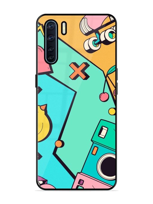 Retro Remix Glossy Soft Edge Case for Oppo F15