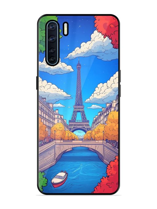 Parisian Panorama Glossy Soft Edge Case for Oppo F15