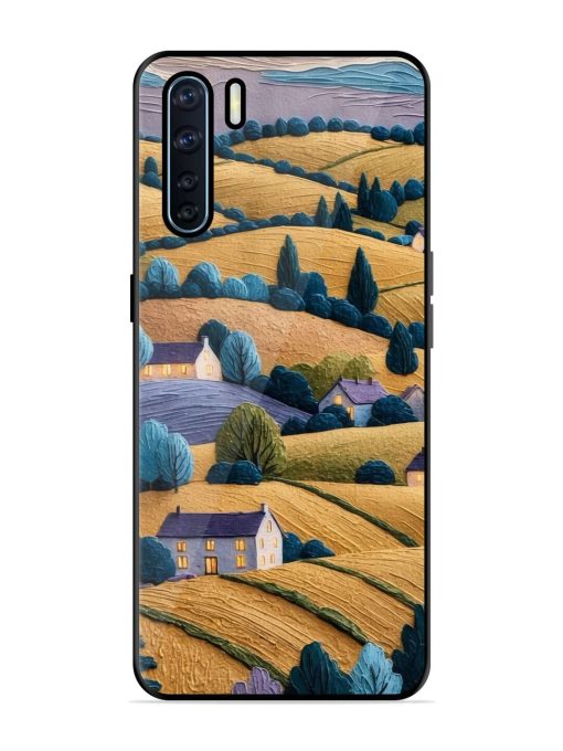 Rolling Hilltop Haven Glossy Soft Edge Case for Oppo F15