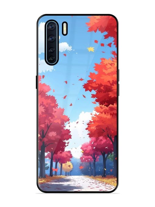 Autumn'S Embrace Glossy Soft Edge Case for Oppo F15