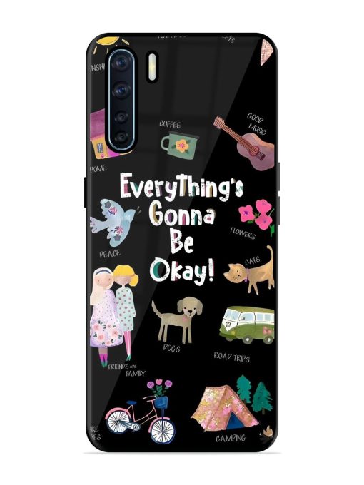 Everything'S Gonna Be Okay Glossy Soft Edge Case for Oppo F15