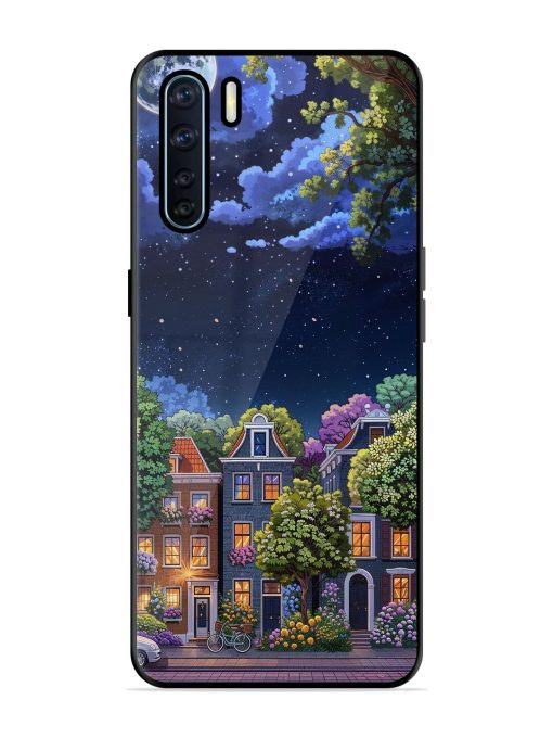 Moonlit Streets Glossy Soft Edge Case for Oppo F15