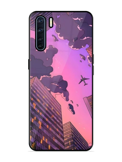 Urban Twilight Glossy Soft Edge Case for Oppo F15