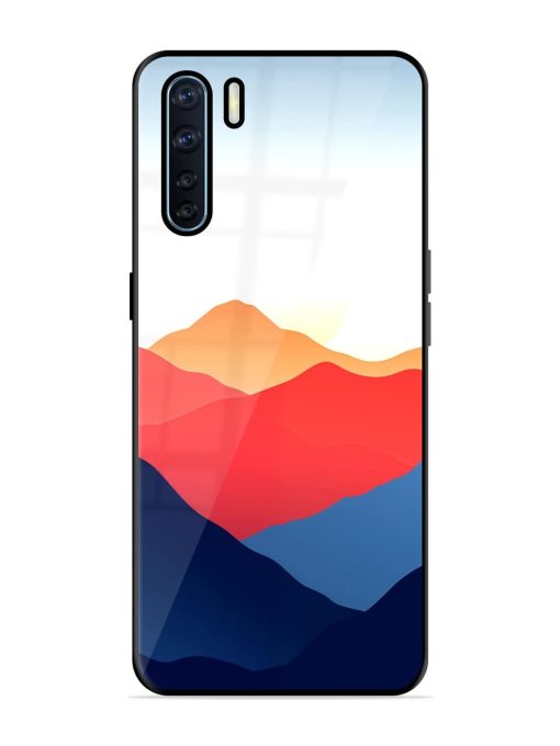 Sunset Peaks Glossy Soft Edge Case for Oppo F15