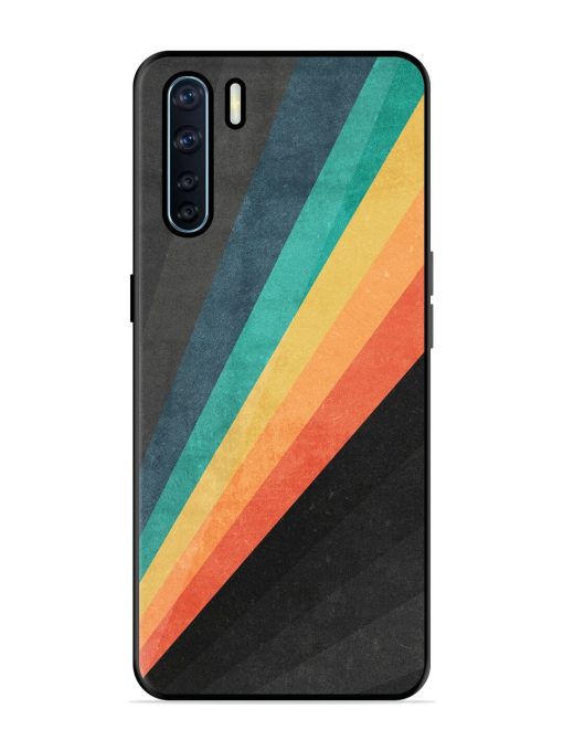 Retro Spectrum Glossy Soft Edge Case for Oppo F15