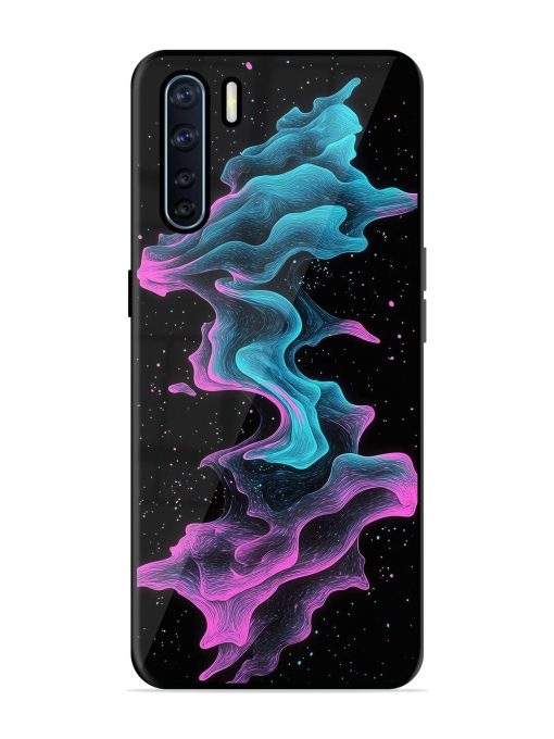 Cosmic Currents Glossy Soft Edge Case for Oppo F15