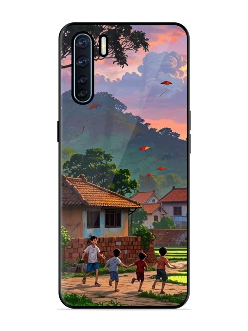 Sunset Play Glossy Soft Edge Case for Oppo F15