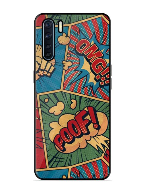 Comic Book Chaos Glossy Soft Edge Case for Oppo F15