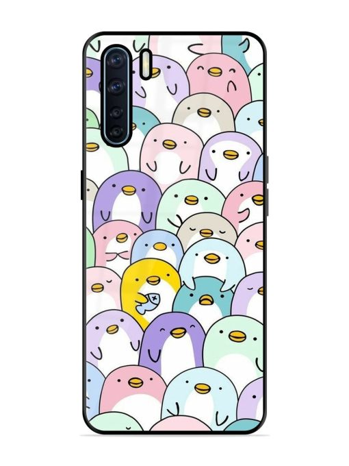 Penguin Party Glossy Soft Edge Case for Oppo F15