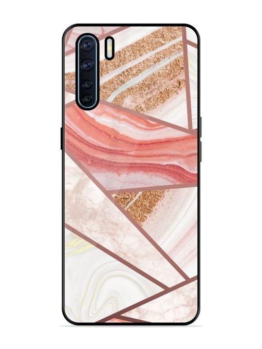 Rosy Mosaic Glossy Soft Edge Case for Oppo F15