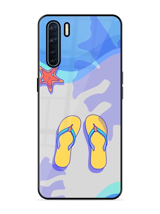 Sandy Toes And Salty Seas Glossy Soft Edge Case for Oppo F15