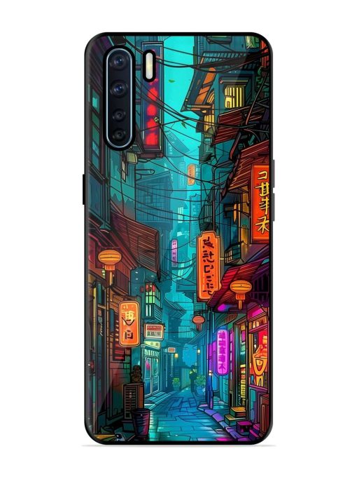 Neon Nightscape Glossy Soft Edge Case for Oppo F15