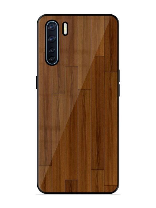 Warm Woodgrain Glossy Soft Edge Case for Oppo F15