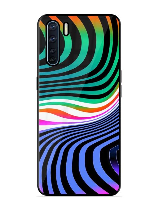 Psychedelic Waves Glossy Soft Edge Case for Oppo F15