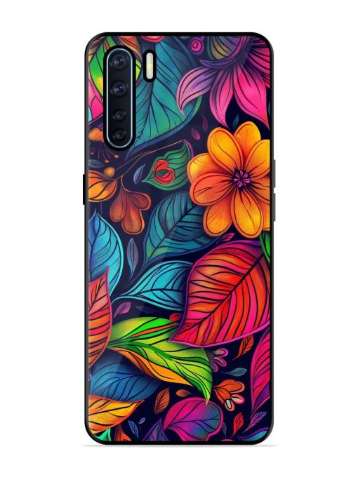 Rainbow Of Blooms Glossy Soft Edge Case for Oppo F15