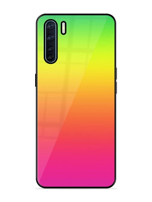 Rainbow Gradient Glossy Soft Edge Case for Oppo F15