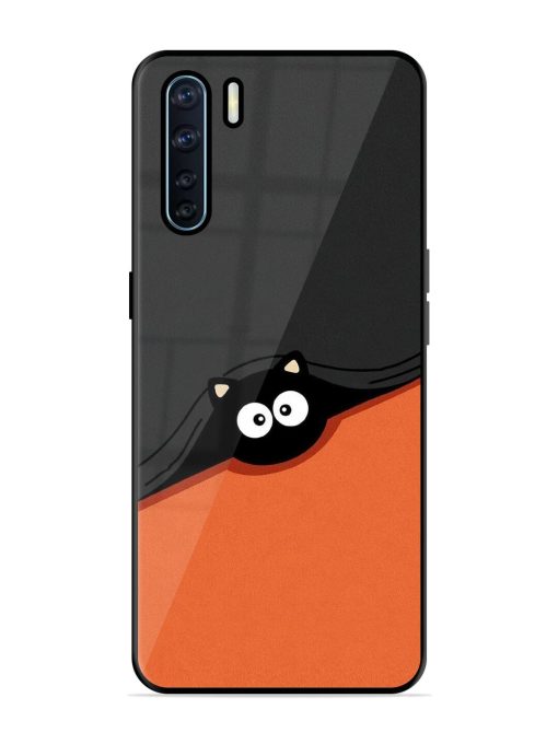 Peek-A-Boo Kitty Glossy Soft Edge Case for Oppo F15