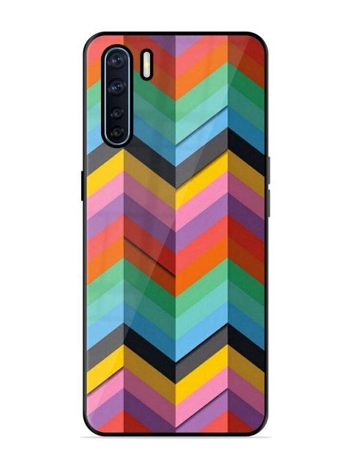 Colorful Zigzag Glossy Soft Edge Case for Oppo F15