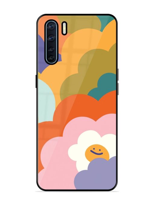 Happy Flower Power Glossy Soft Edge Case for Oppo F15