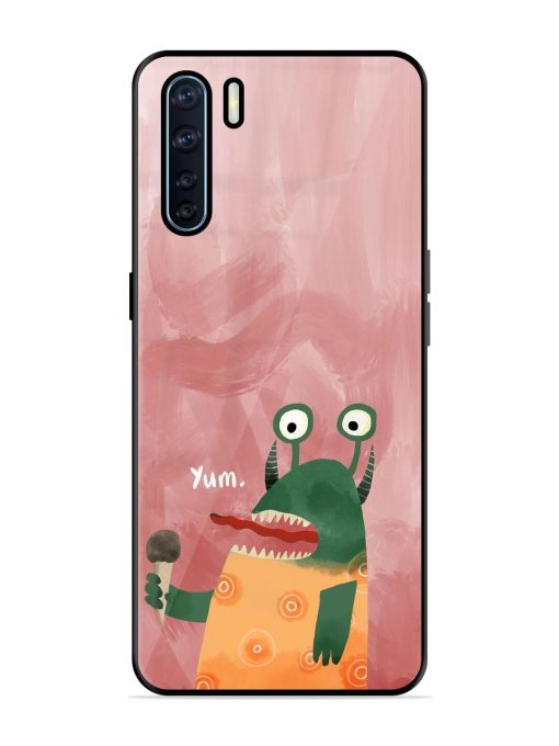 Hungry Monster Glossy Soft Edge Case for Oppo F15