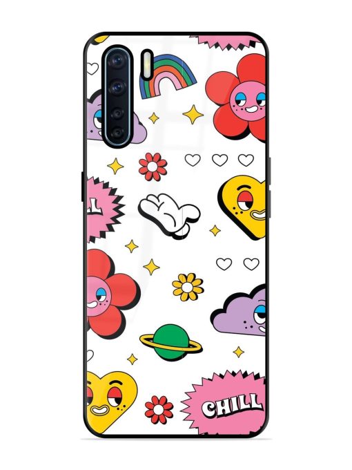 Whimsical Wonderland Glossy Soft Edge Case for Oppo F15