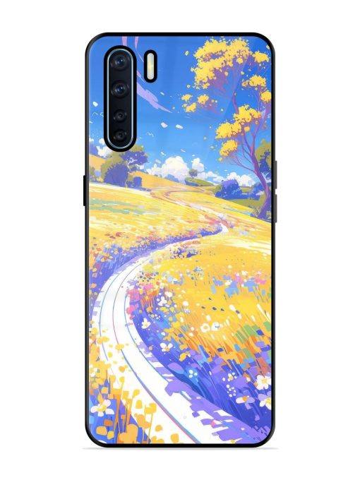 Vibrant Spring Meadow Glossy Soft Edge Case for Oppo F15