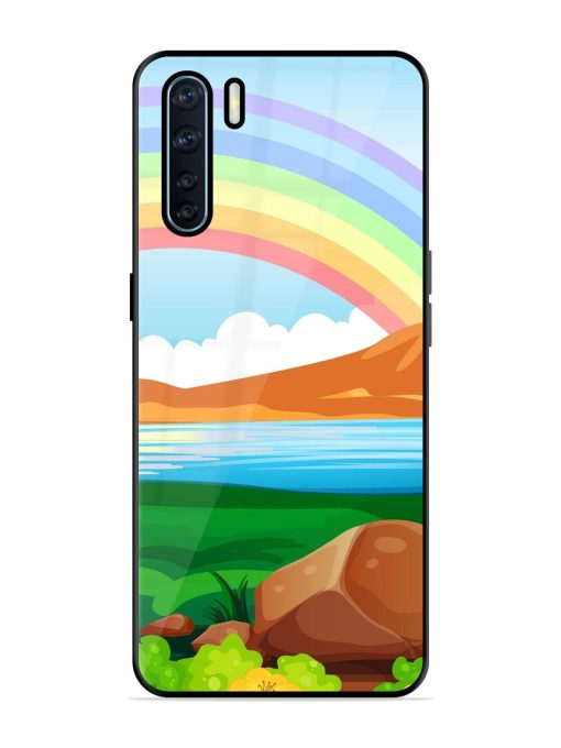 Rainbow Over The Lake Glossy Soft Edge Case for Oppo F15