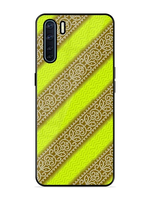 Golden Bandana Bliss Glossy Soft Edge Case for Oppo F15