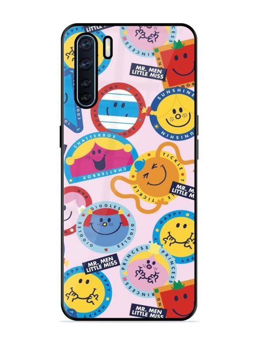 Whimsical Mr. Men & Little Miss Glossy Soft Edge Case for Oppo F15