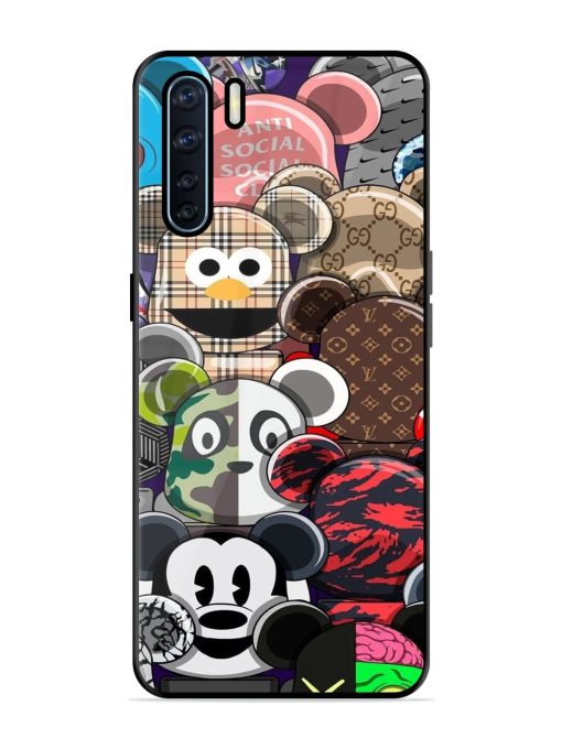 Streetwear Bearbrick Extravaganza Glossy Soft Edge Case for Oppo F15