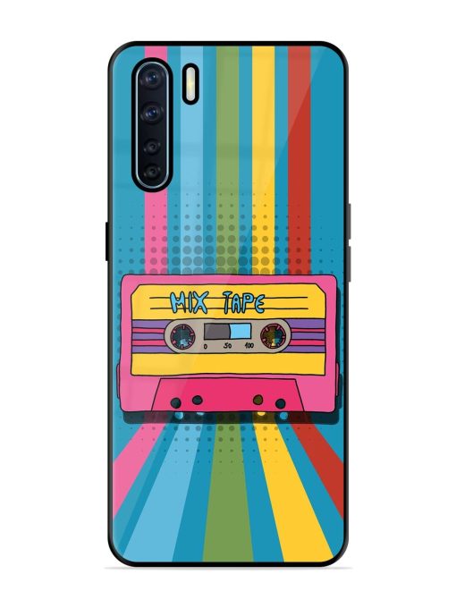 Retro Cassette Tapes Glossy Soft Edge Case for Oppo F15